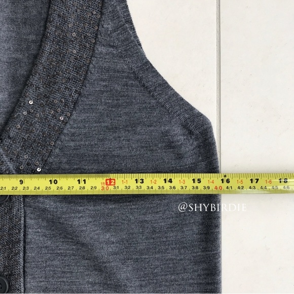 Madewell Wallace Sequin 100% Merino Wool Vest - Picture 13 of 15